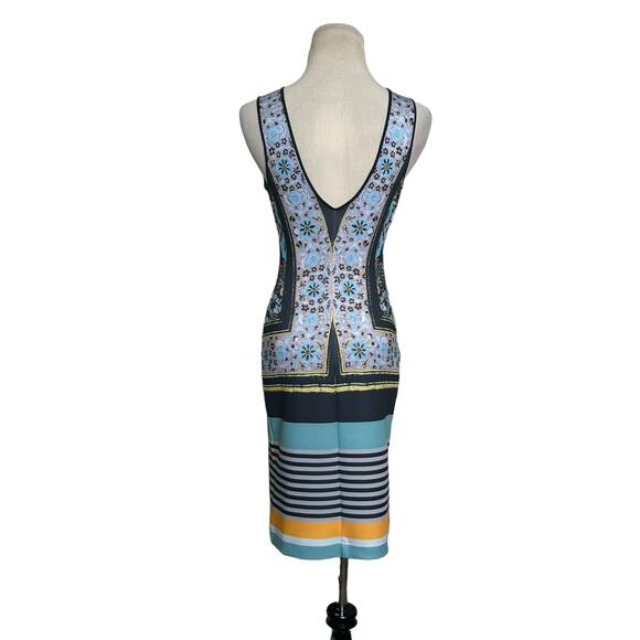 Clover Canyon colorful sleeveless fitted mini dress size small - Picture 9 of 16